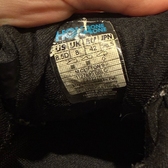 Black Hoka clifton 9 sneaker - Picture 6 of 6